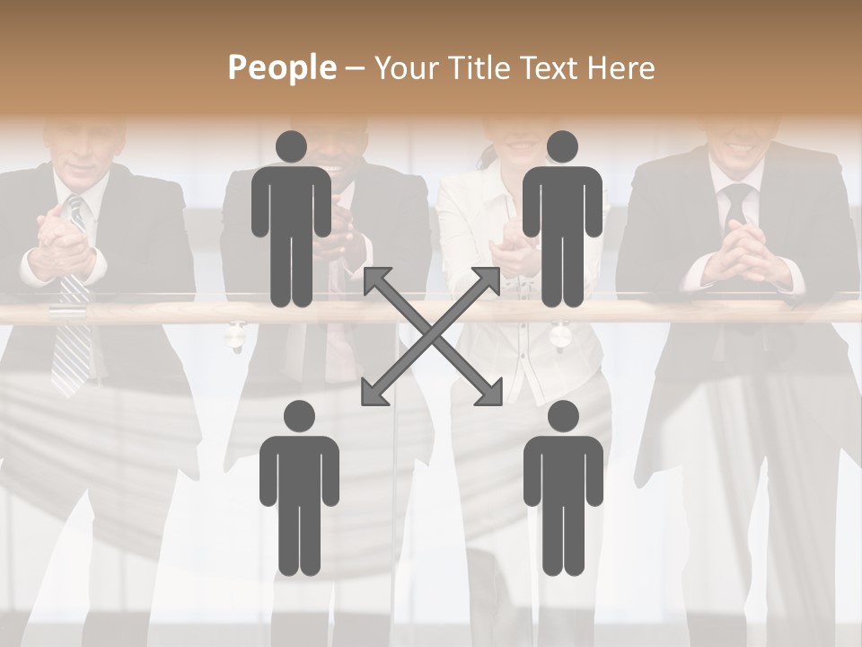 African Descent Team Financial Advisor PowerPoint Template