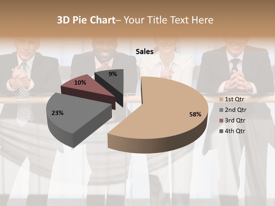 African Descent Team Financial Advisor PowerPoint Template