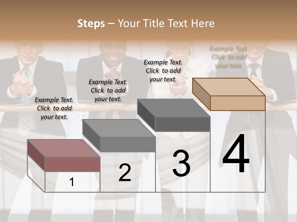 African Descent Team Financial Advisor PowerPoint Template