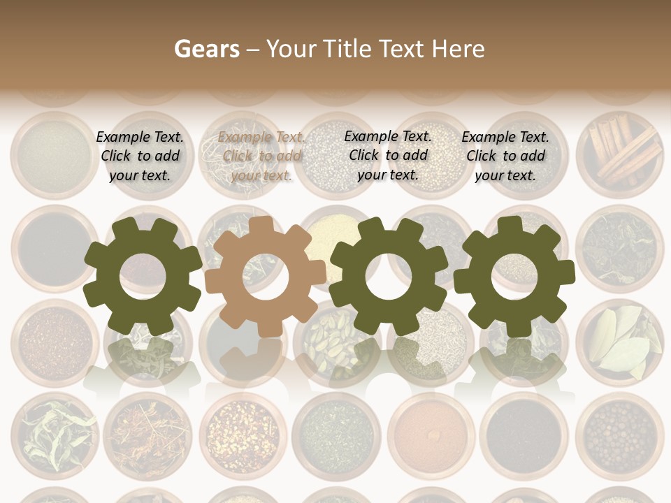 Cinnamon Variation Menu PowerPoint Template
