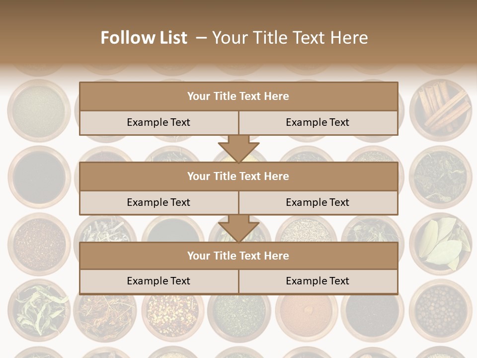 Cinnamon Variation Menu PowerPoint Template