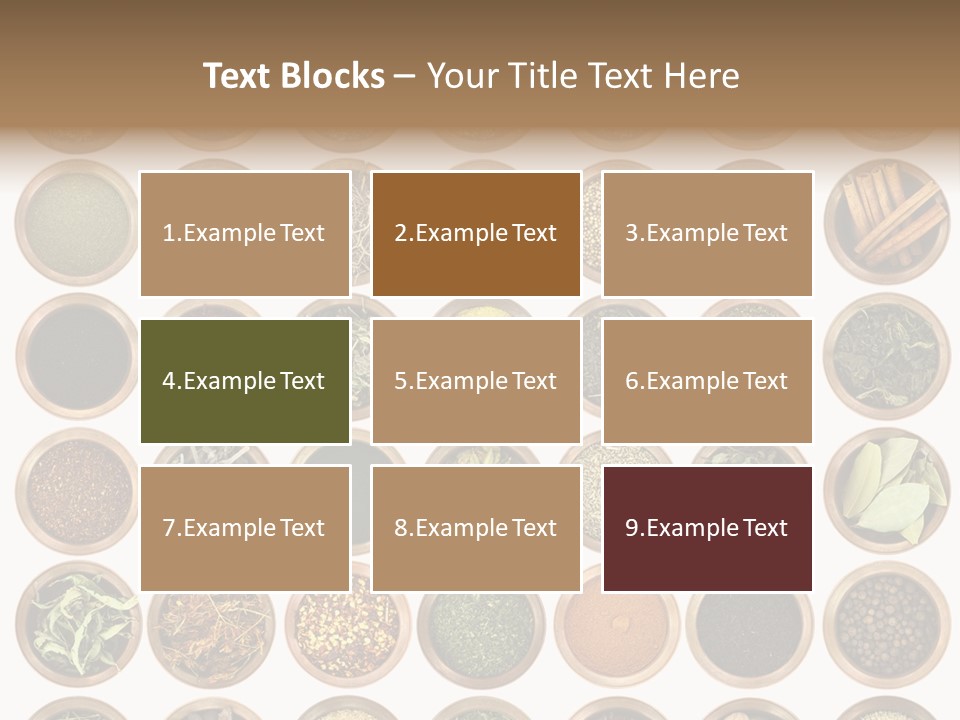 Cinnamon Variation Menu PowerPoint Template