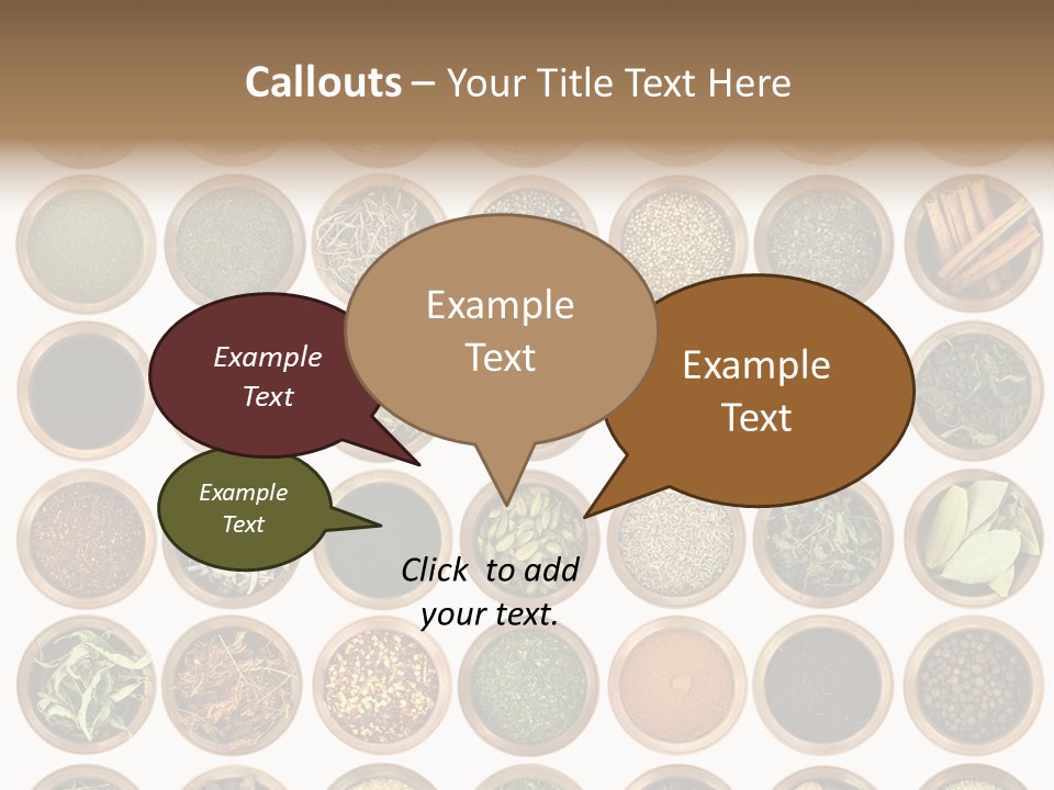 Cinnamon Variation Menu PowerPoint Template