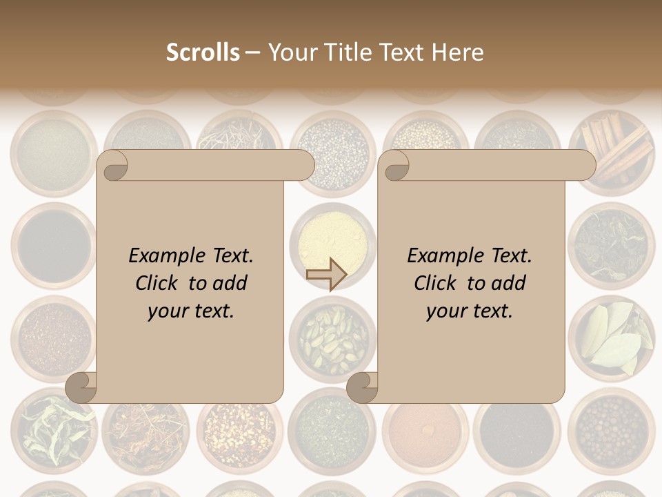 Cinnamon Variation Menu PowerPoint Template