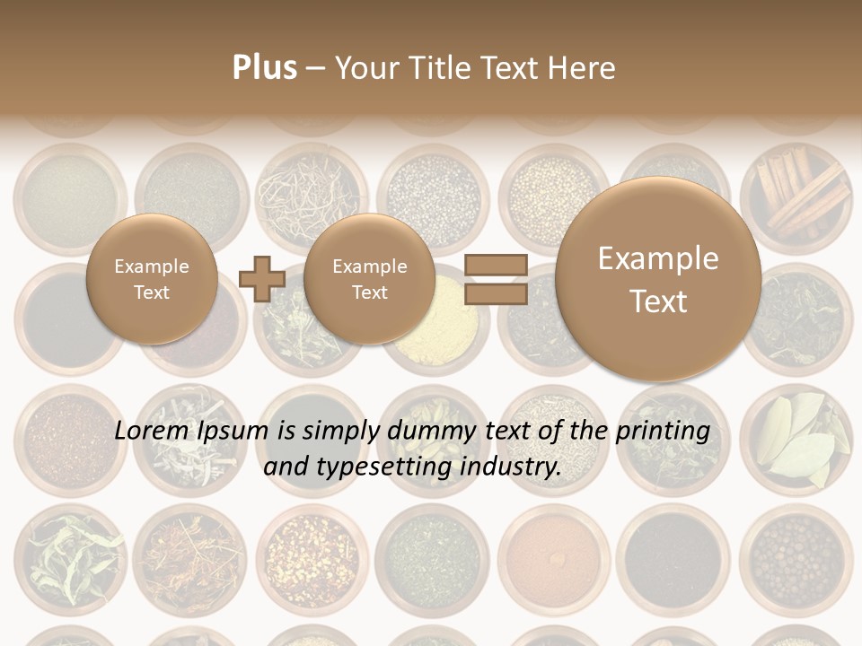 Cinnamon Variation Menu PowerPoint Template