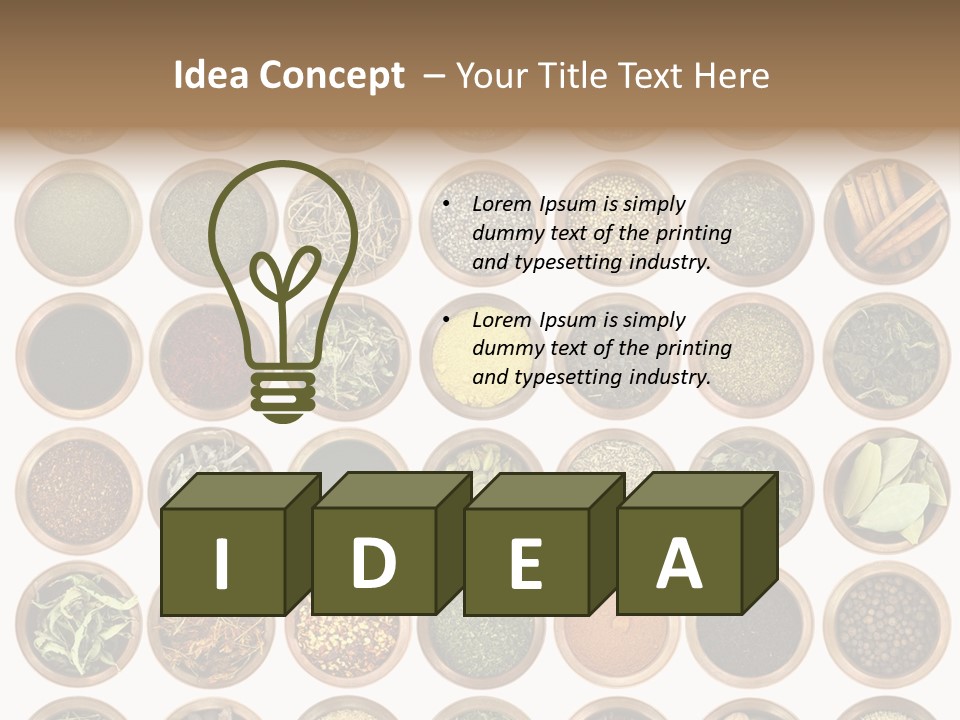 Cinnamon Variation Menu PowerPoint Template