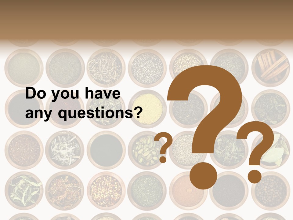 Cinnamon Variation Menu PowerPoint Template