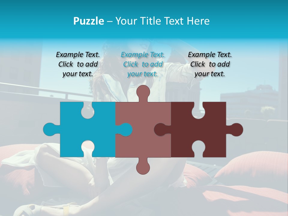 Girl Pose Background PowerPoint Template