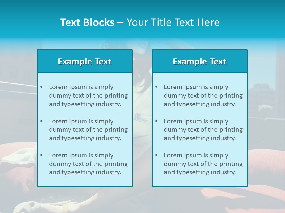 Girl Pose Background PowerPoint Template