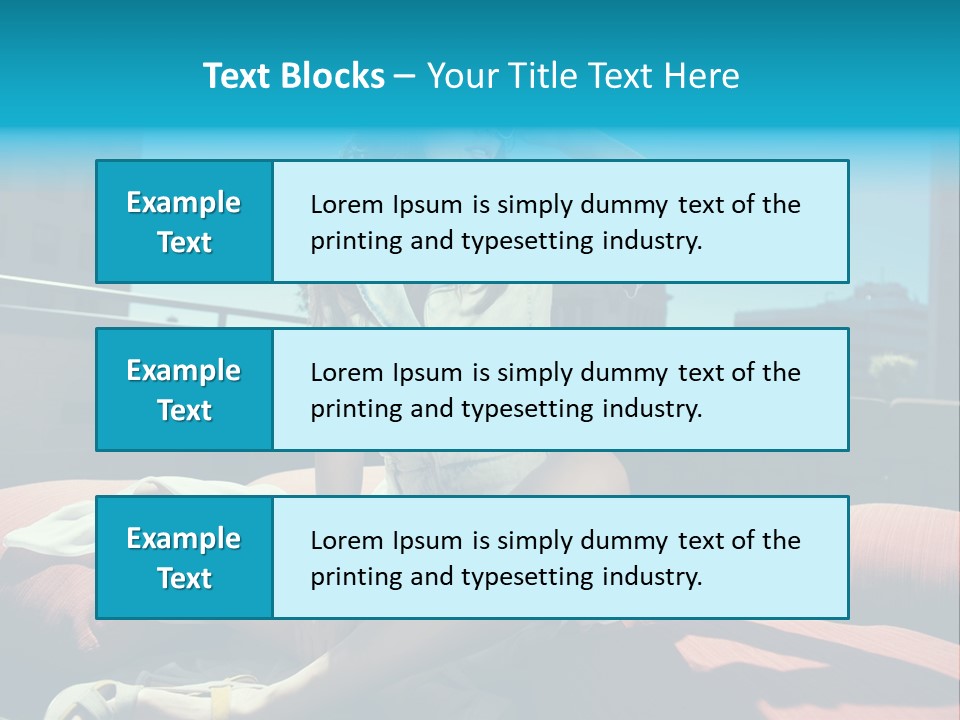 Girl Pose Background PowerPoint Template