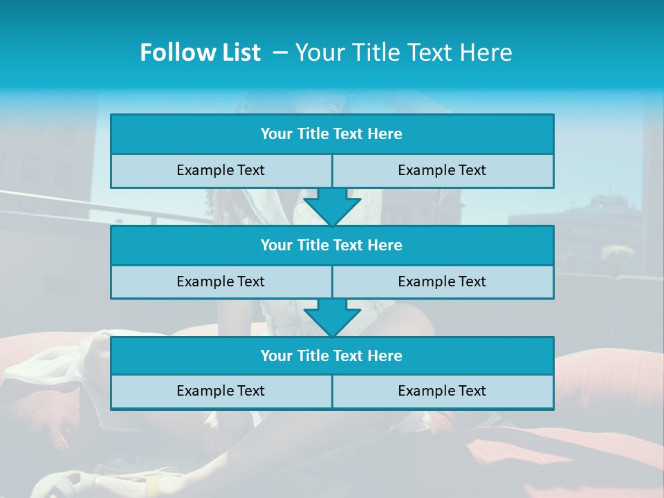 Girl Pose Background PowerPoint Template