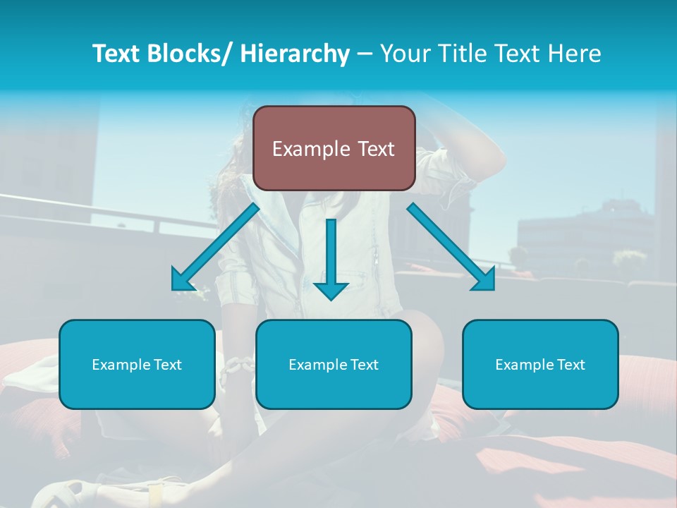 Girl Pose Background PowerPoint Template