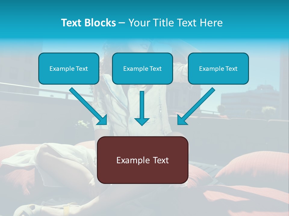 Girl Pose Background PowerPoint Template