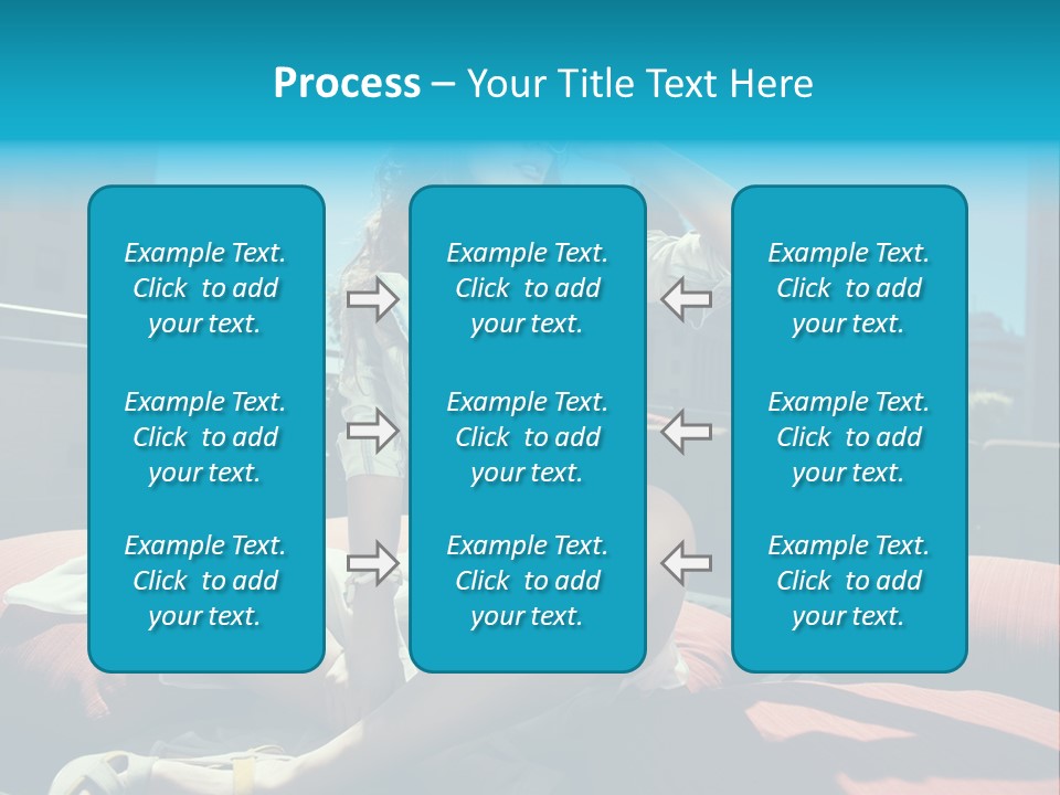 Girl Pose Background PowerPoint Template