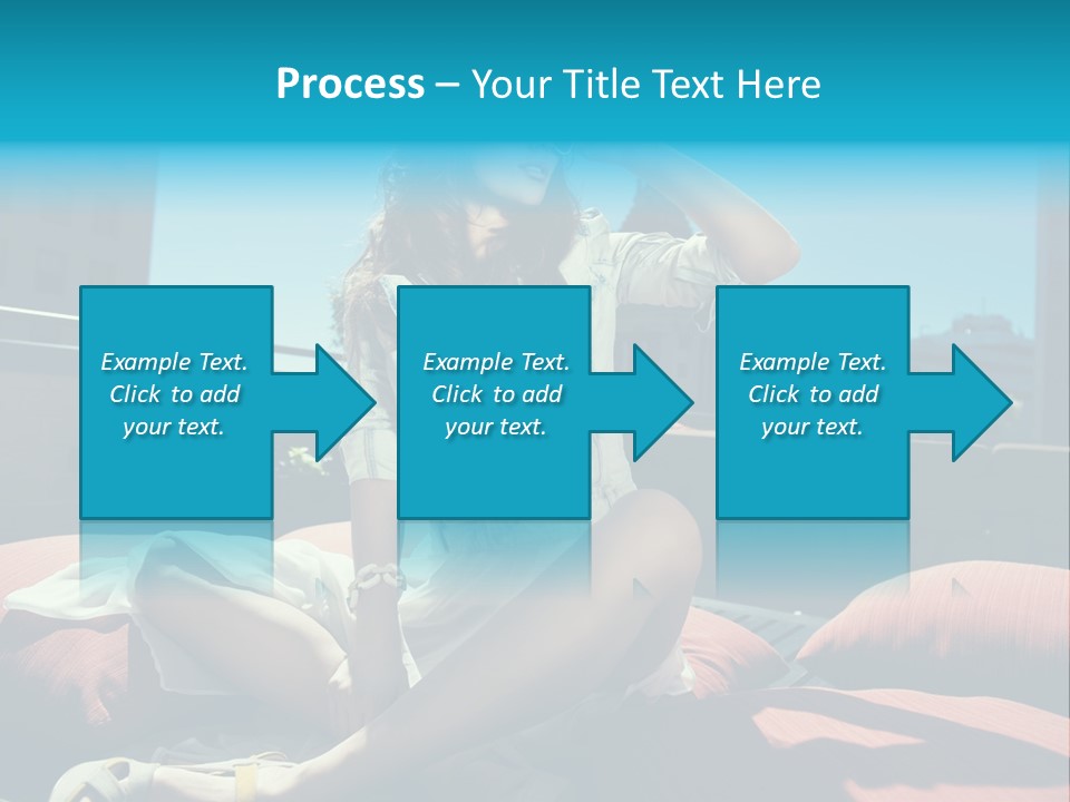 Girl Pose Background PowerPoint Template