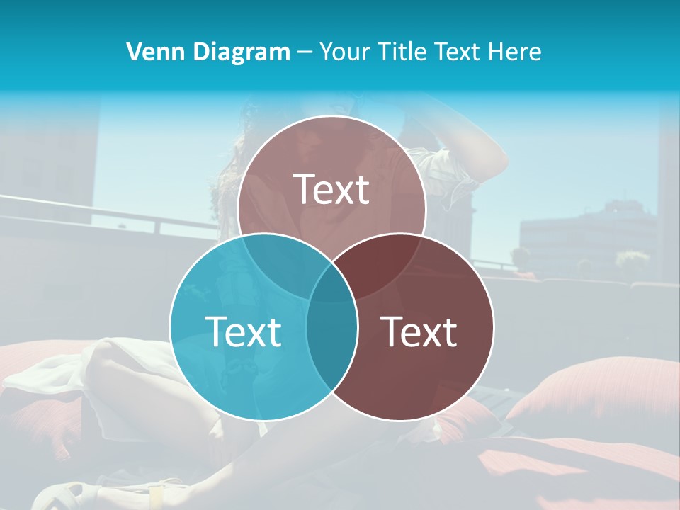 Girl Pose Background PowerPoint Template