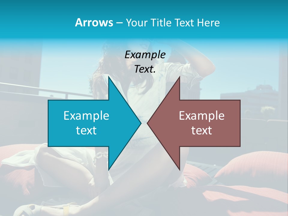 Girl Pose Background PowerPoint Template