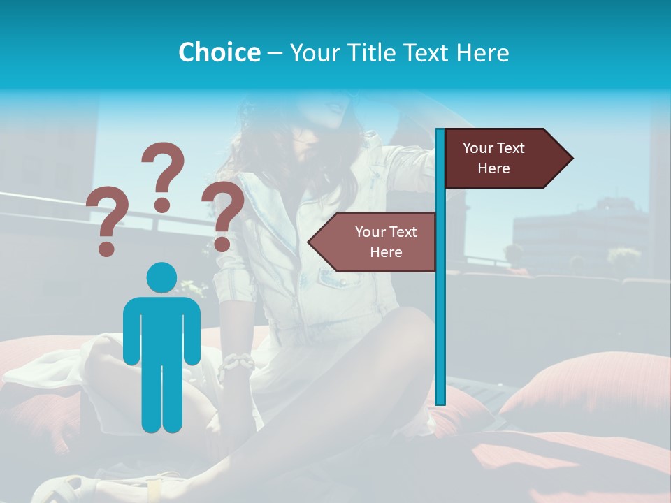 Girl Pose Background PowerPoint Template