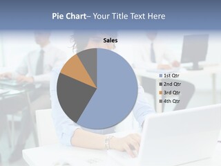 People Concentration Laptop PowerPoint Template