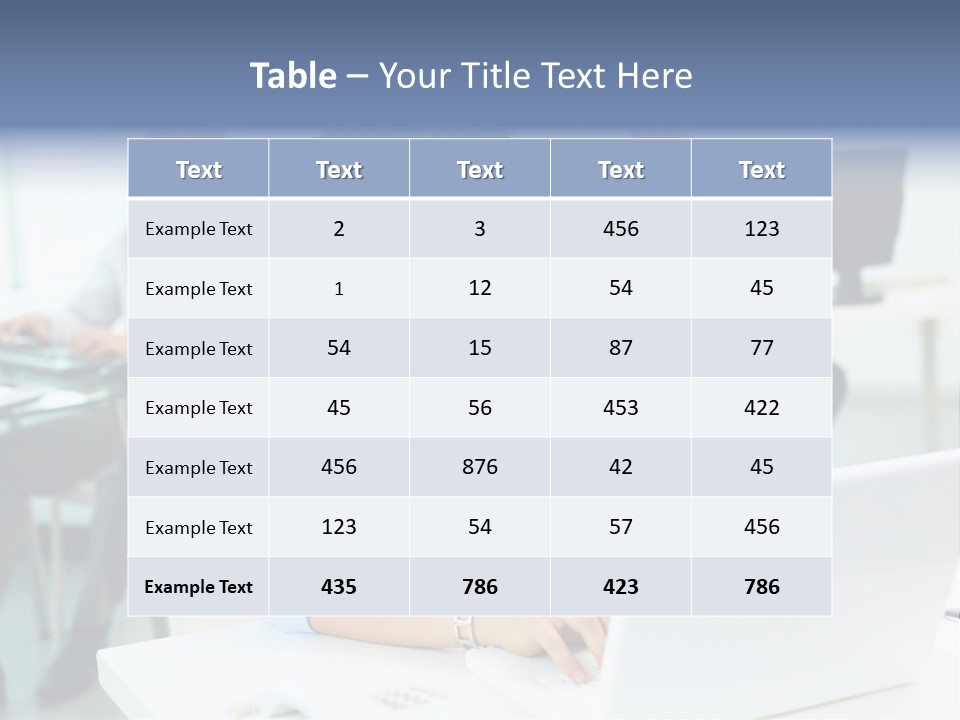 People Concentration Laptop PowerPoint Template