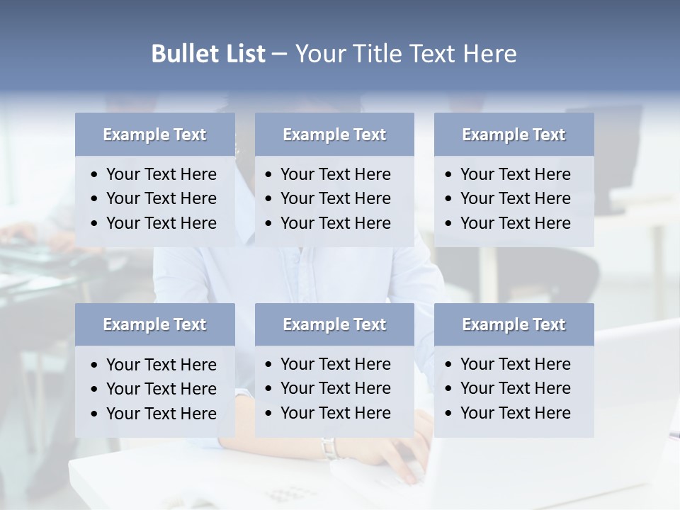 People Concentration Laptop PowerPoint Template