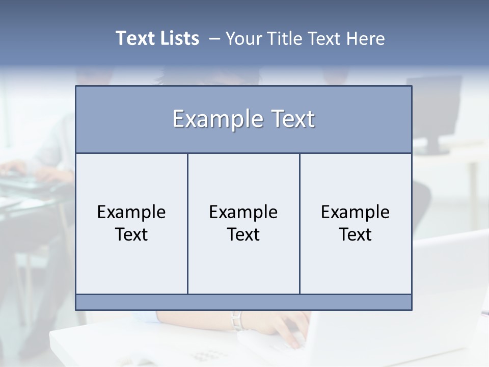 People Concentration Laptop PowerPoint Template