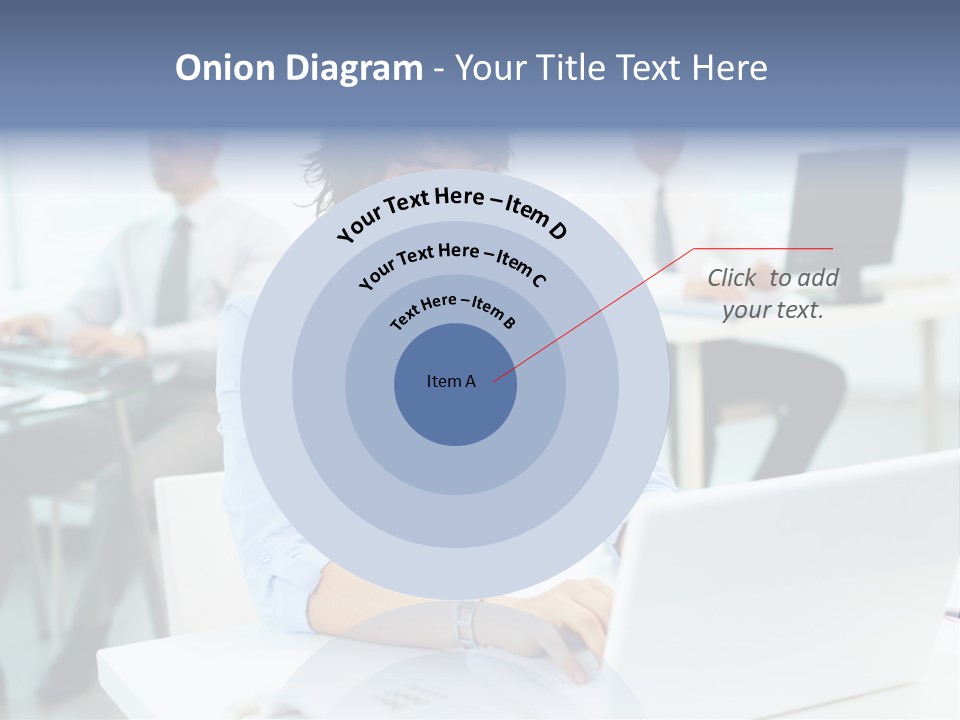 People Concentration Laptop PowerPoint Template