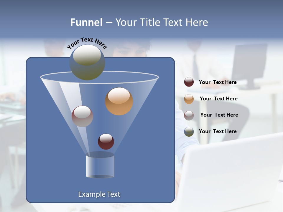 People Concentration Laptop PowerPoint Template