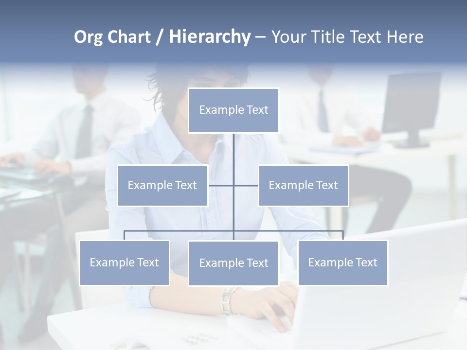 People Concentration Laptop PowerPoint Template