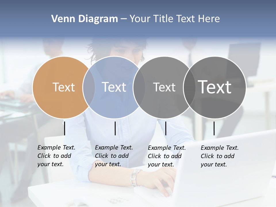 People Concentration Laptop PowerPoint Template