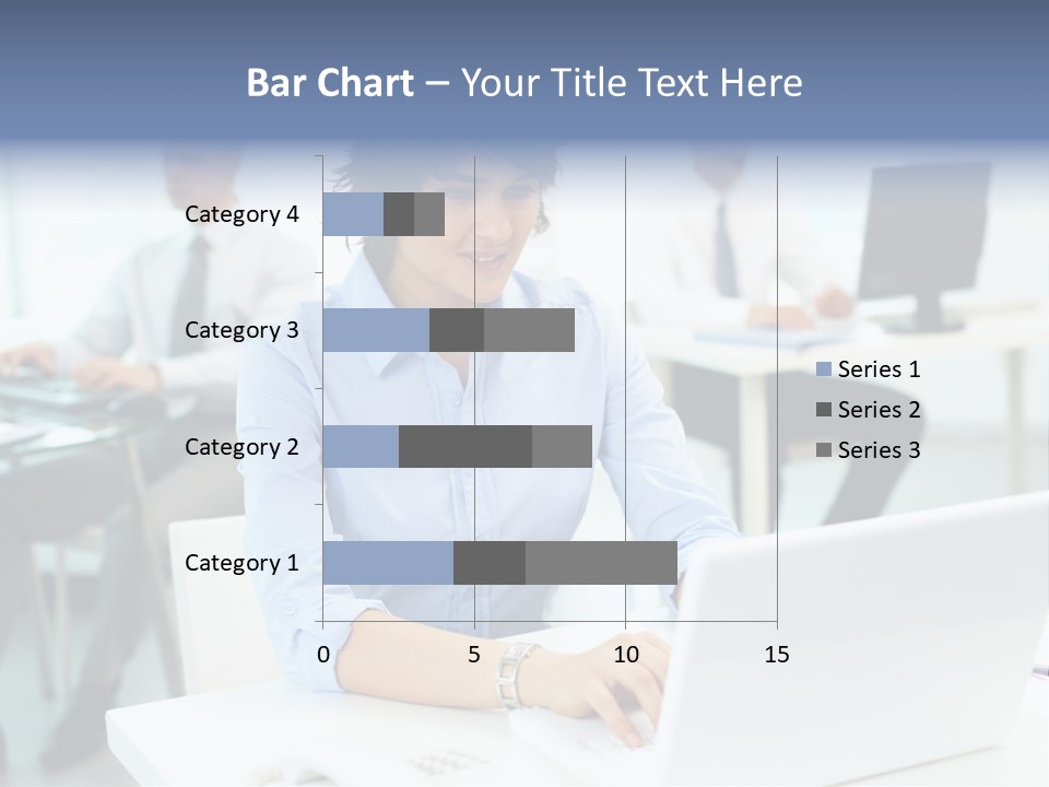 People Concentration Laptop PowerPoint Template