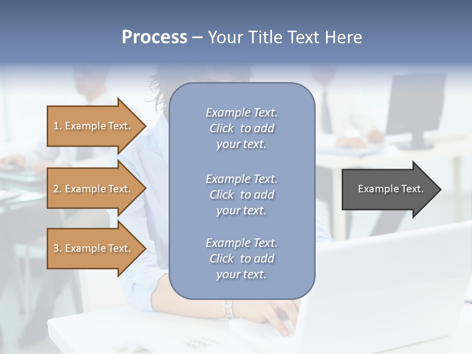 People Concentration Laptop PowerPoint Template