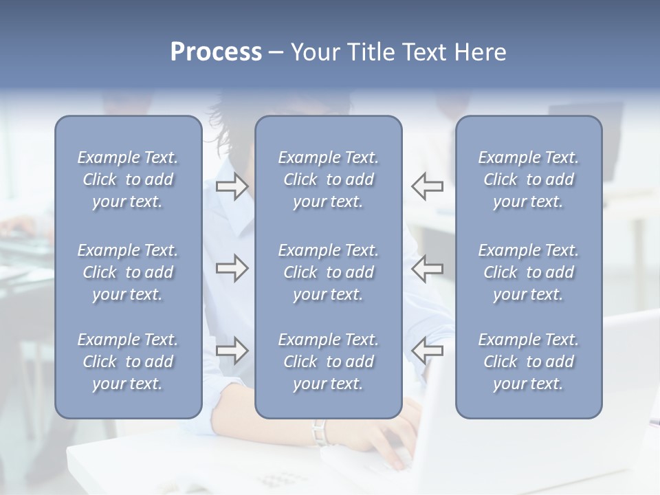 People Concentration Laptop PowerPoint Template