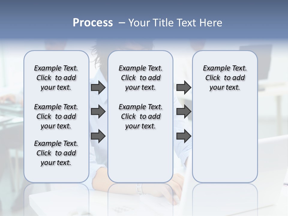 People Concentration Laptop PowerPoint Template
