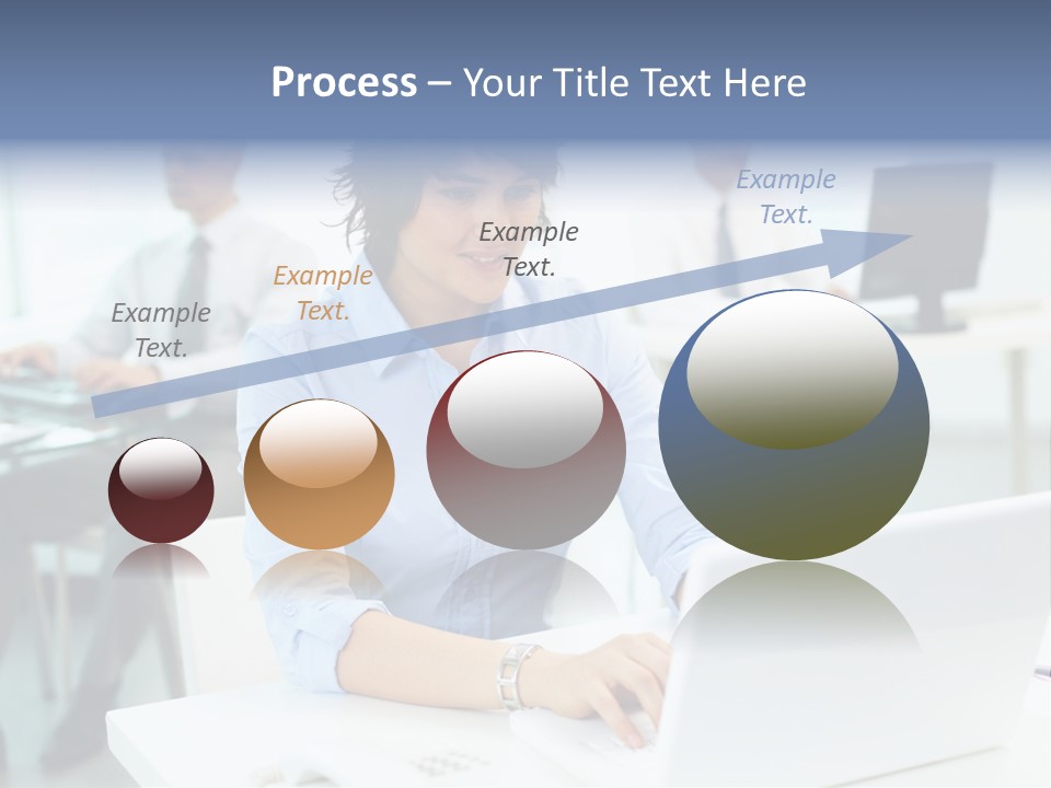 People Concentration Laptop PowerPoint Template