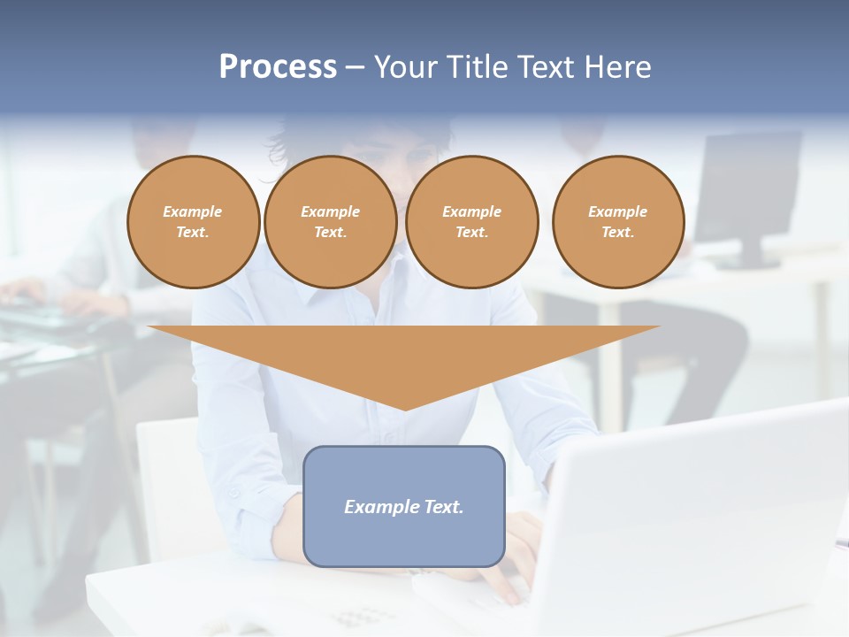 People Concentration Laptop PowerPoint Template