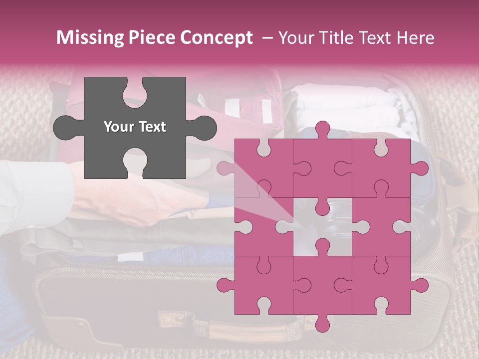 Baggage Stack Trip PowerPoint Template