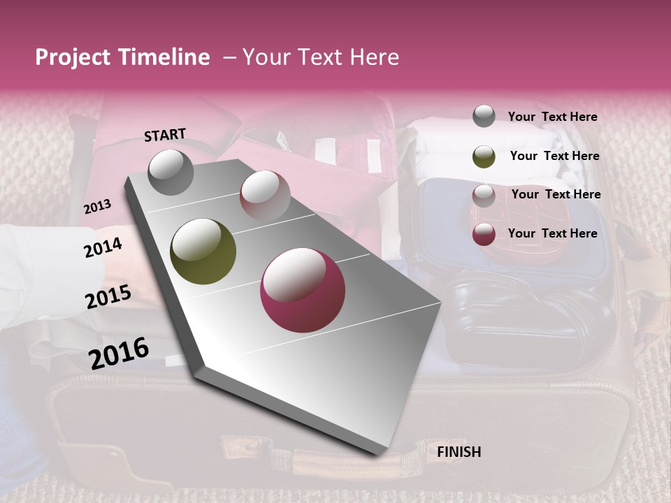 Baggage Stack Trip PowerPoint Template