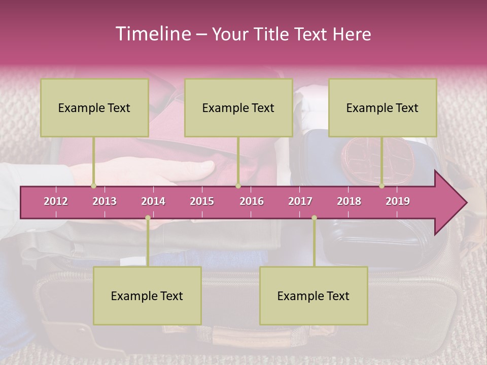 Baggage Stack Trip PowerPoint Template