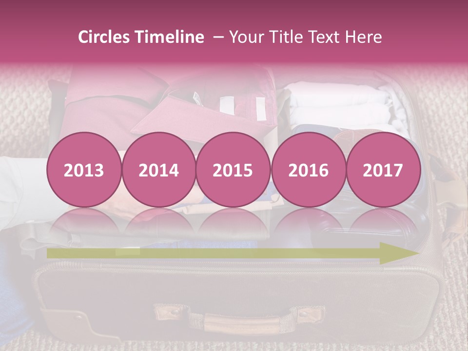 Baggage Stack Trip PowerPoint Template