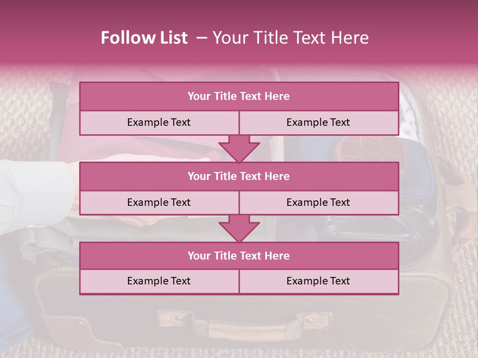 Baggage Stack Trip PowerPoint Template