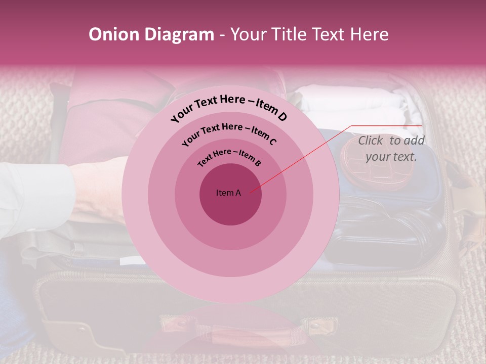 Baggage Stack Trip PowerPoint Template