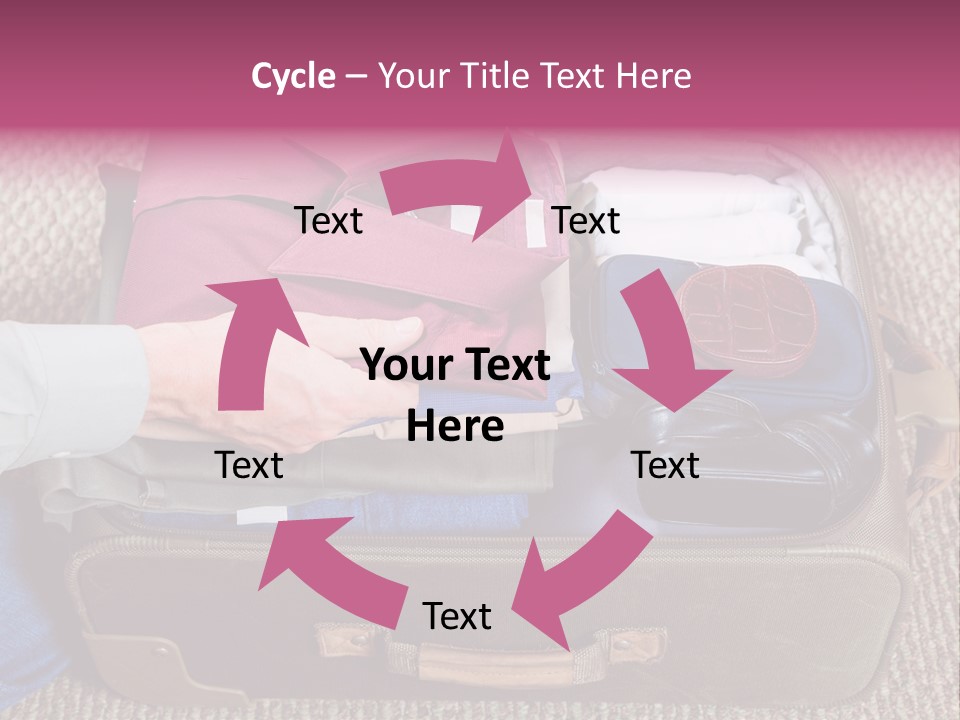 Baggage Stack Trip PowerPoint Template