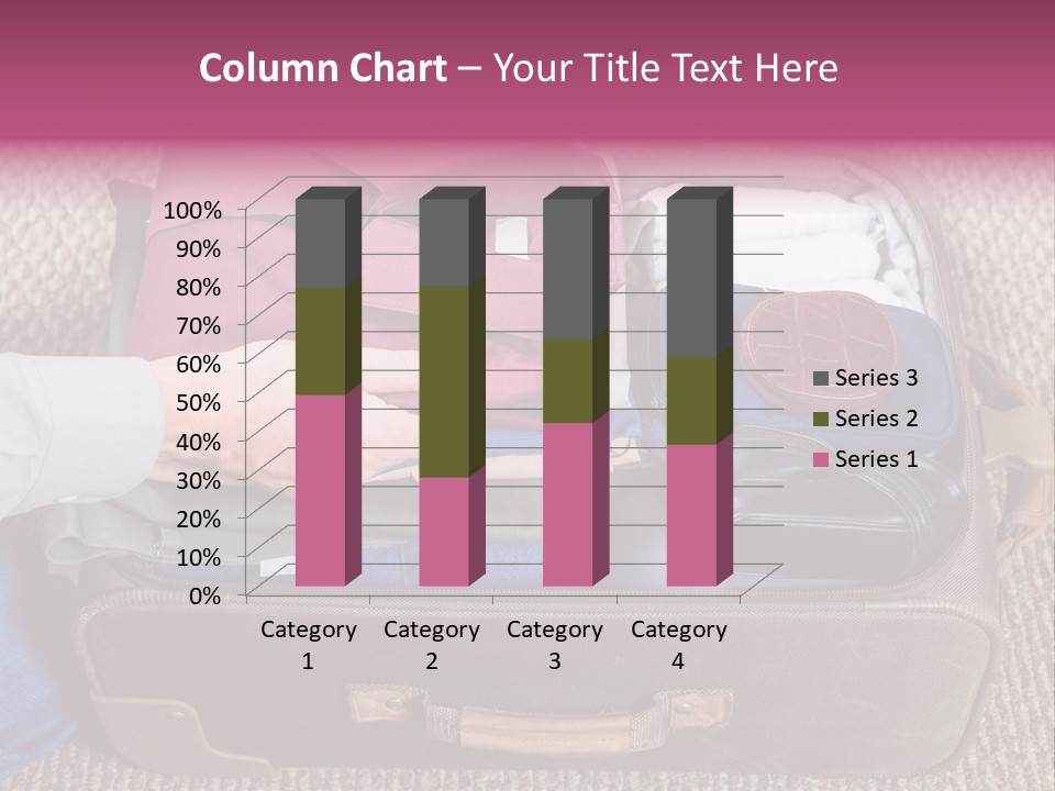 Baggage Stack Trip PowerPoint Template