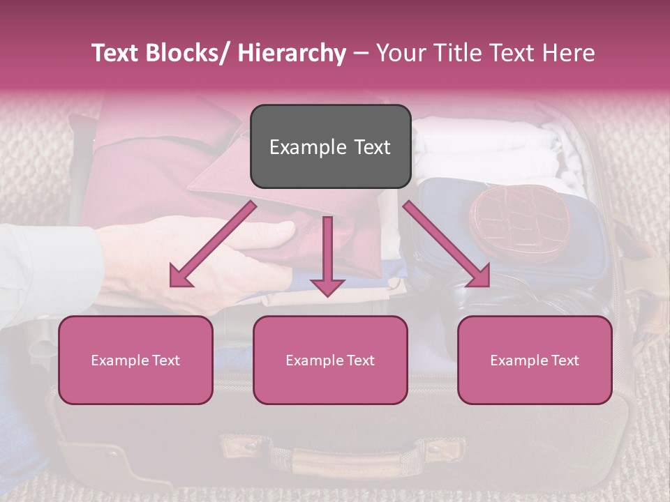 Baggage Stack Trip PowerPoint Template