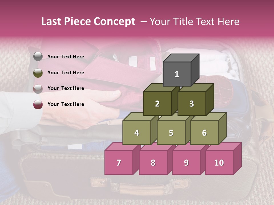 Baggage Stack Trip PowerPoint Template