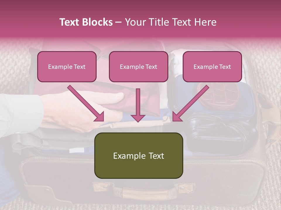 Baggage Stack Trip PowerPoint Template