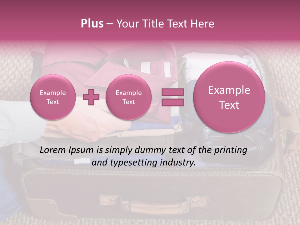 Baggage Stack Trip PowerPoint Template