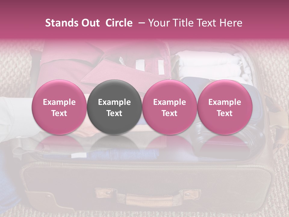 Baggage Stack Trip PowerPoint Template