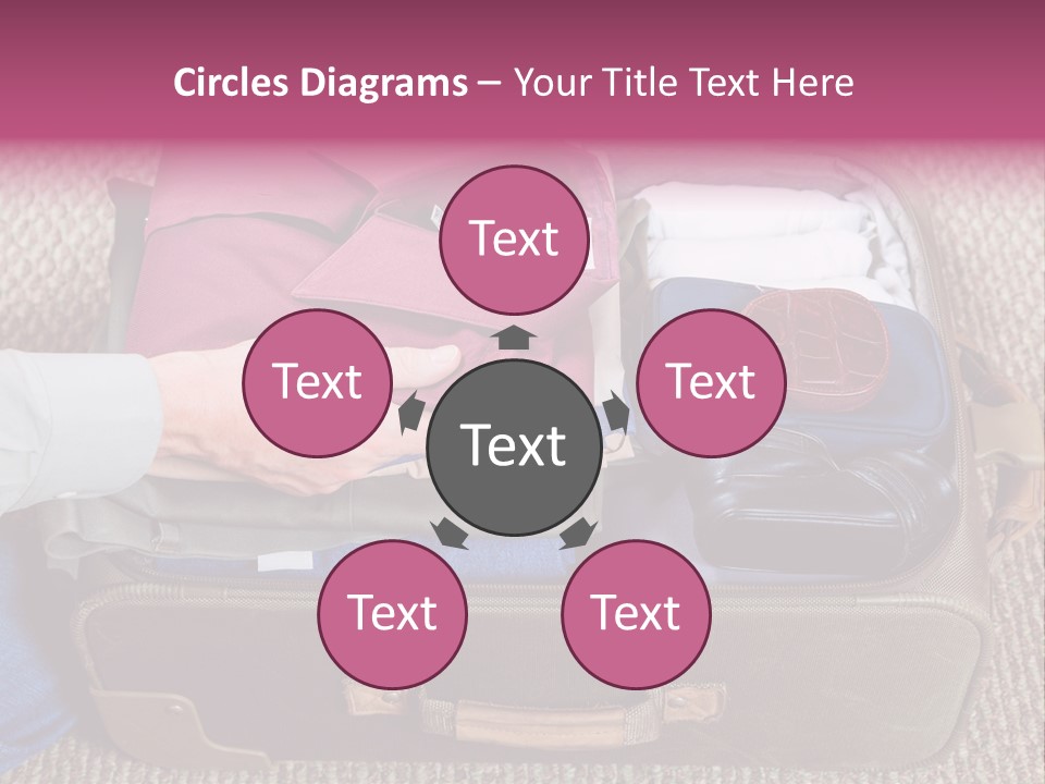 Baggage Stack Trip PowerPoint Template